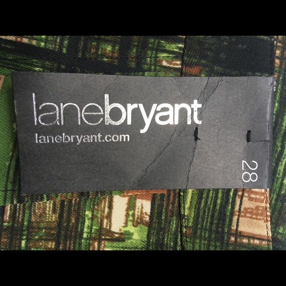 Lane Bryant NWT Skirt Earth Tone Square Pattern - Picture 4 of 5